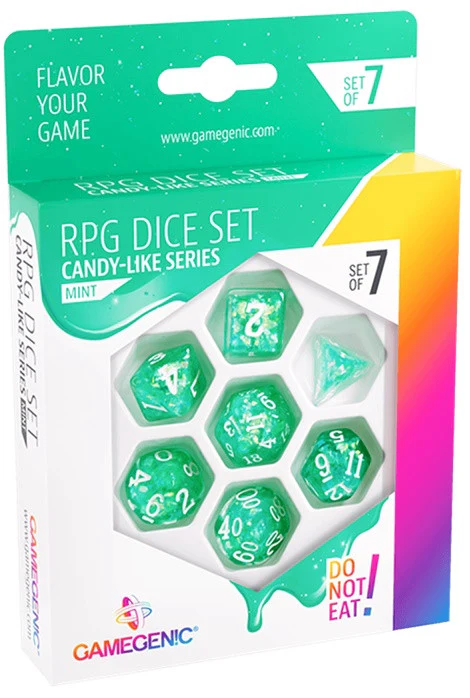 Gamegenic Candy-like Series - Mint - RPG Dice Set (7 Pieces)