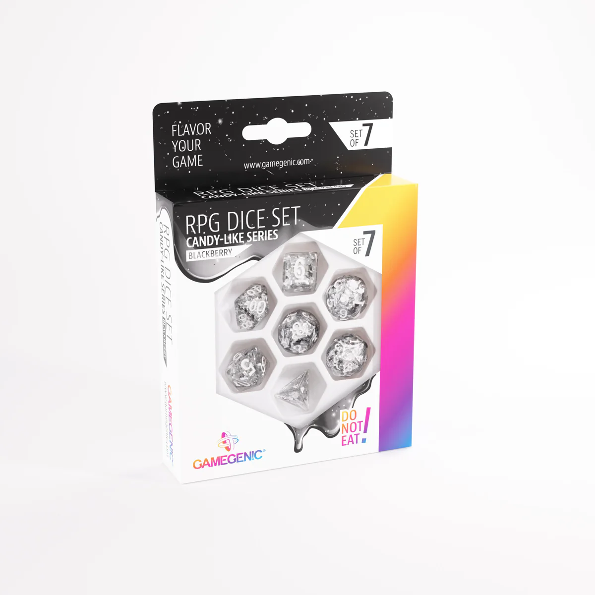 Gamegenic - Candy-Like Series RPG Dice Set - Blackberry