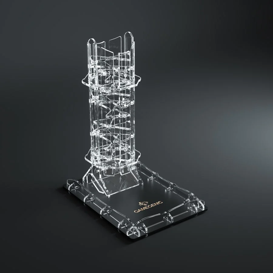 Gamegenic - Crystal Twister Premium Dice Tower - Clear