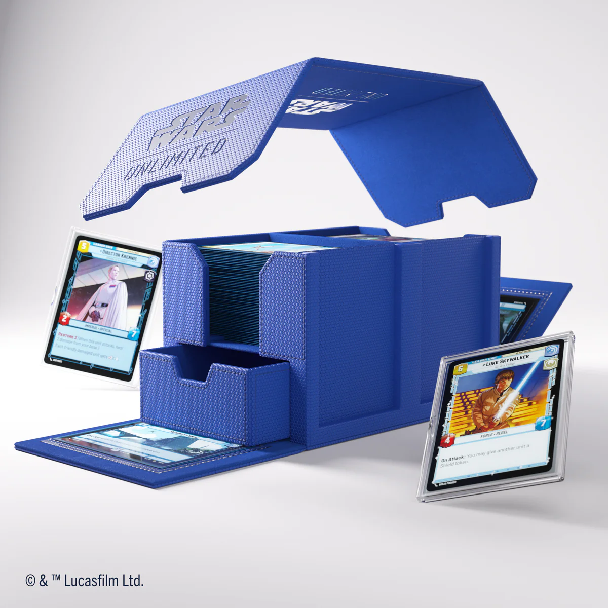Gamegenic Double Deck Pod - Star Wars Unlimited - Blue - Image 2