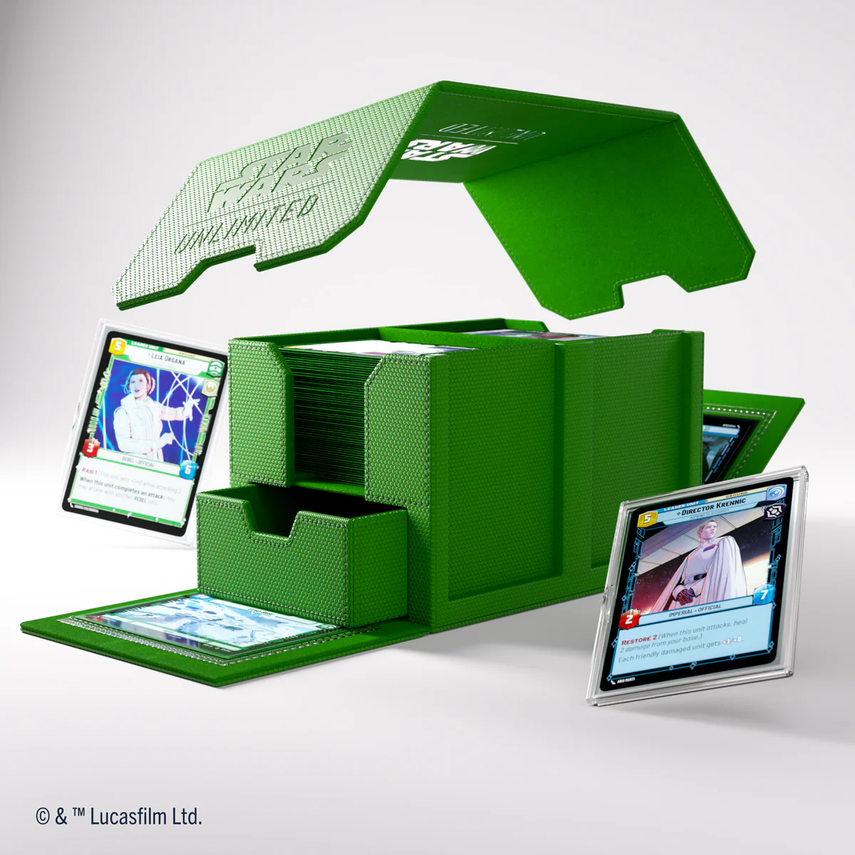 Gamegenic Double Deck Pod - Star Wars Unlimited - Green - Image 2