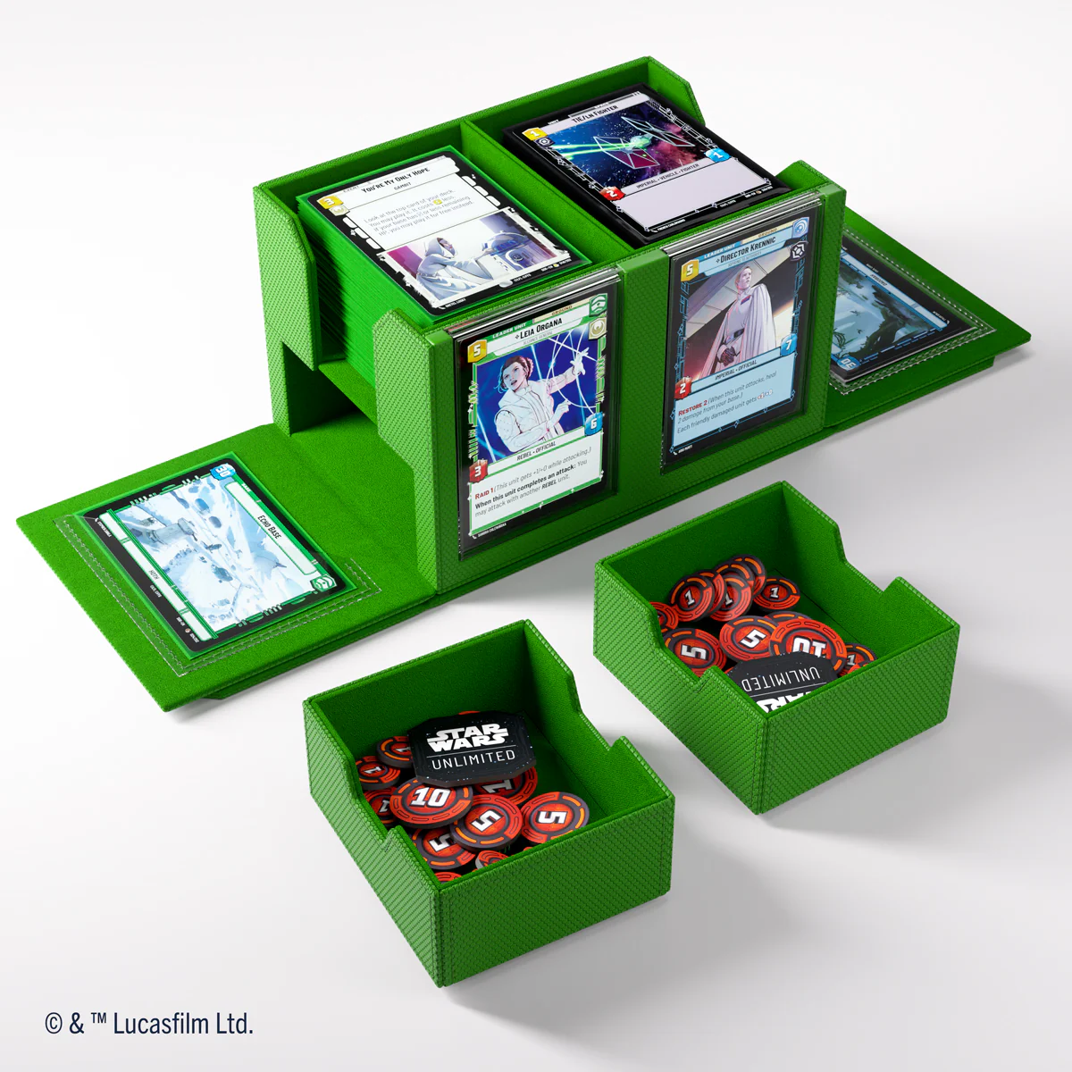 Gamegenic Double Deck Pod - Star Wars Unlimited - Green - Image 4