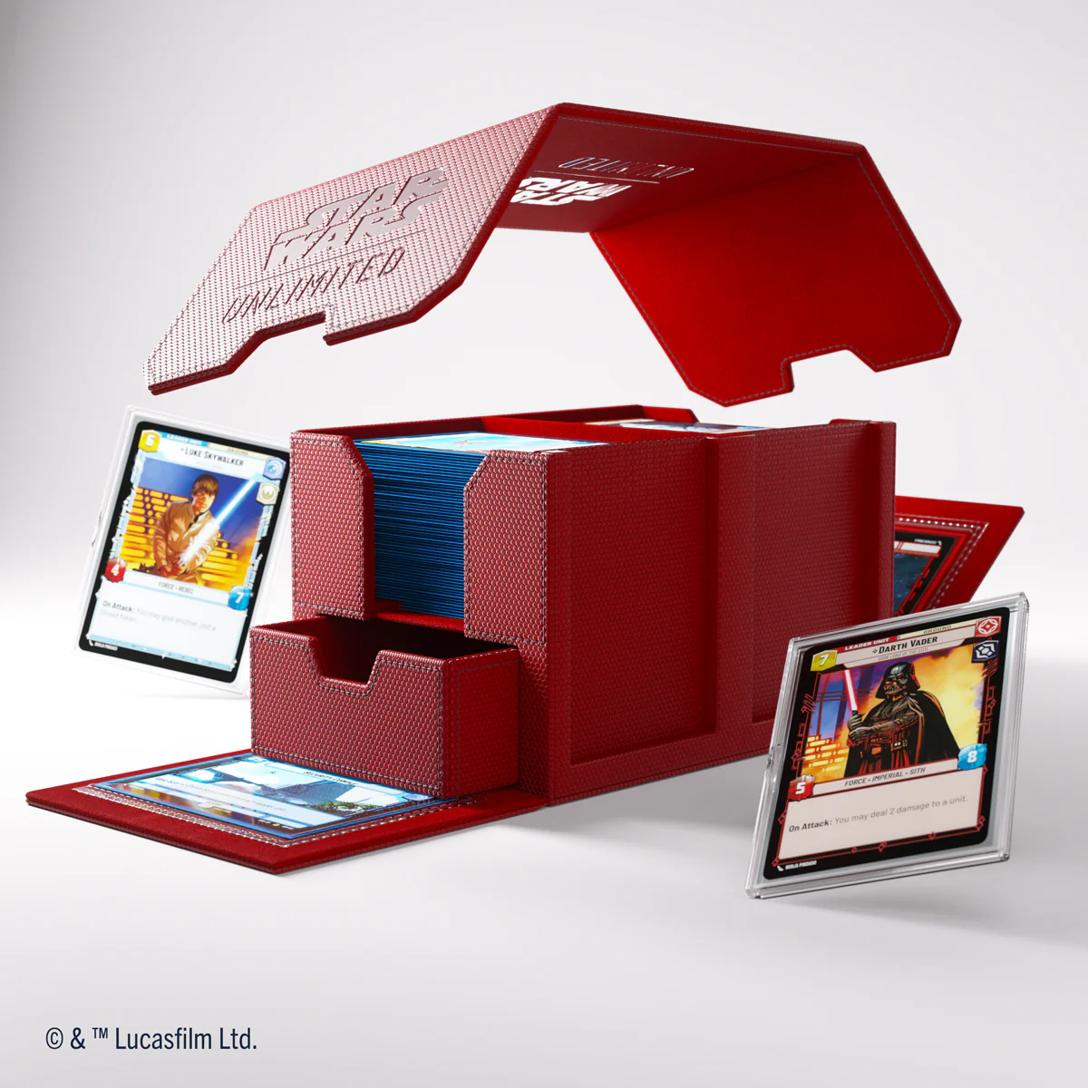 Gamegenic Double Deck Pod - Star Wars Unlimited - Red - Image 8