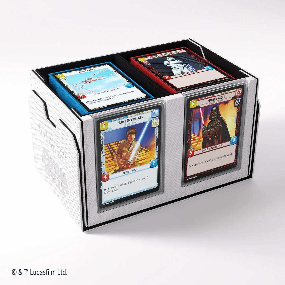 Gamegenic Double Deck Pod - Star Wars Unlimited - White - Image 5