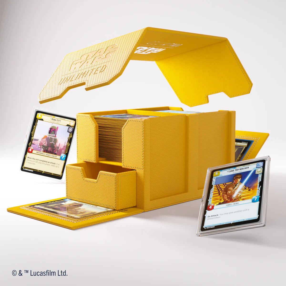 Gamegenic Double Deck Pod - Star Wars Unlimited - Yellow - Image 3