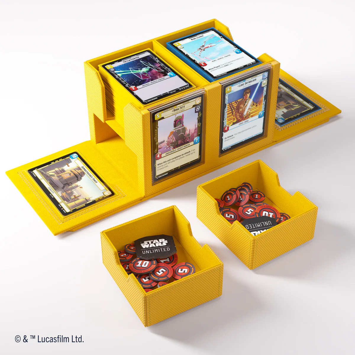 Gamegenic Double Deck Pod - Star Wars Unlimited - Yellow - Image 5