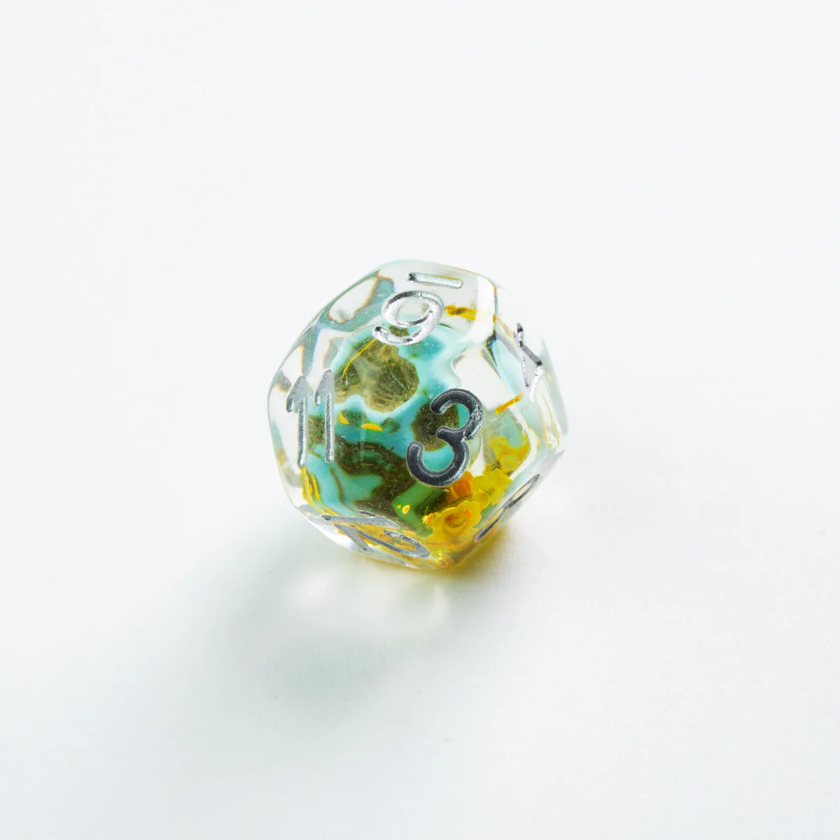 Gamegenic - Embraced Series RPG Dice Set - Green Skull - Image 3
