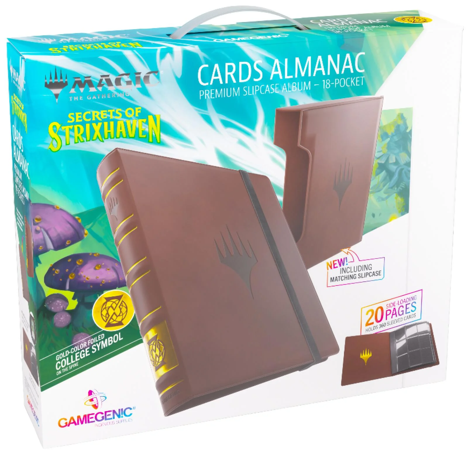 Gamegenic Magic The Gathering Secrets of Strixhaven Cards Almanac Premium Slipcase Album 18-Pocket - Quandrix
