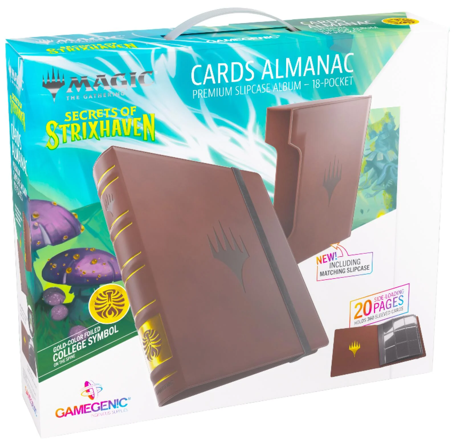 Gamegenic Magic The Gathering Secrets of Strixhaven Cards Almanac Premium Slipcase Album 18-Pocket - Witherbloom