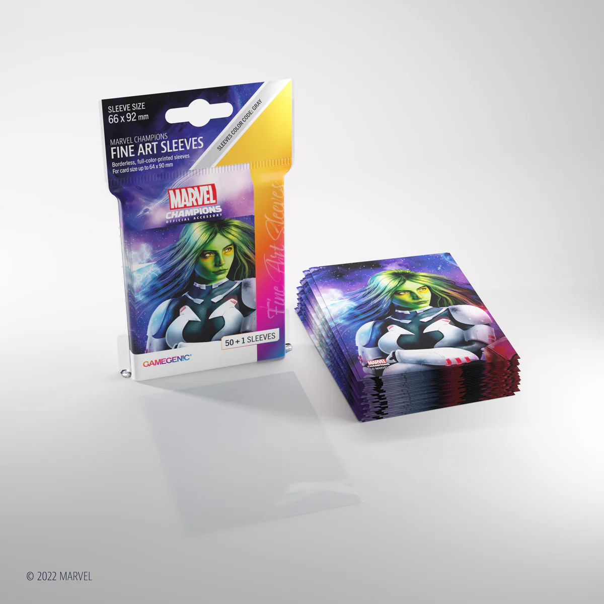 Gamegenic - Marvel Champions Fine Art Sleeves 66 mm x 92 mm - Gamora - Image 4