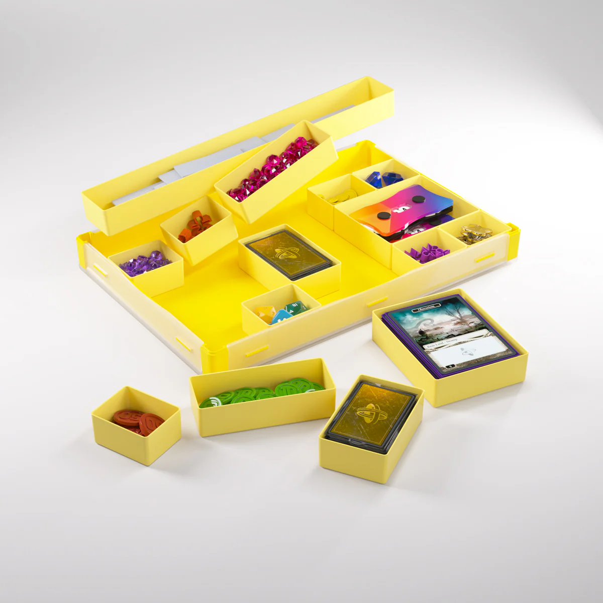 Gamegenic - Silo XL Convertible Token Box 312 mm x 212 mm x 32 mm - Yellow - Image 6