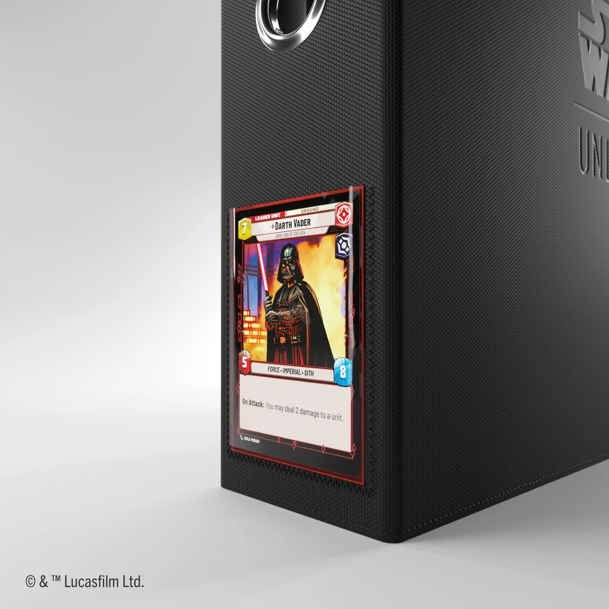 Gamegenic - Star Wars Unlimited Premium 24-Pocket Cardport 368 mm x 322 mm x 104 mm - Black - Image 5