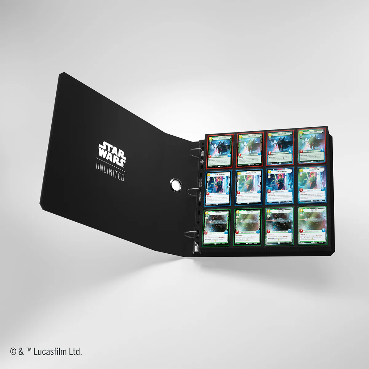 Gamegenic - Star Wars Unlimited Premium 24-Pocket Cardport 368 mm x 322 mm x 104 mm - Black - Image 8