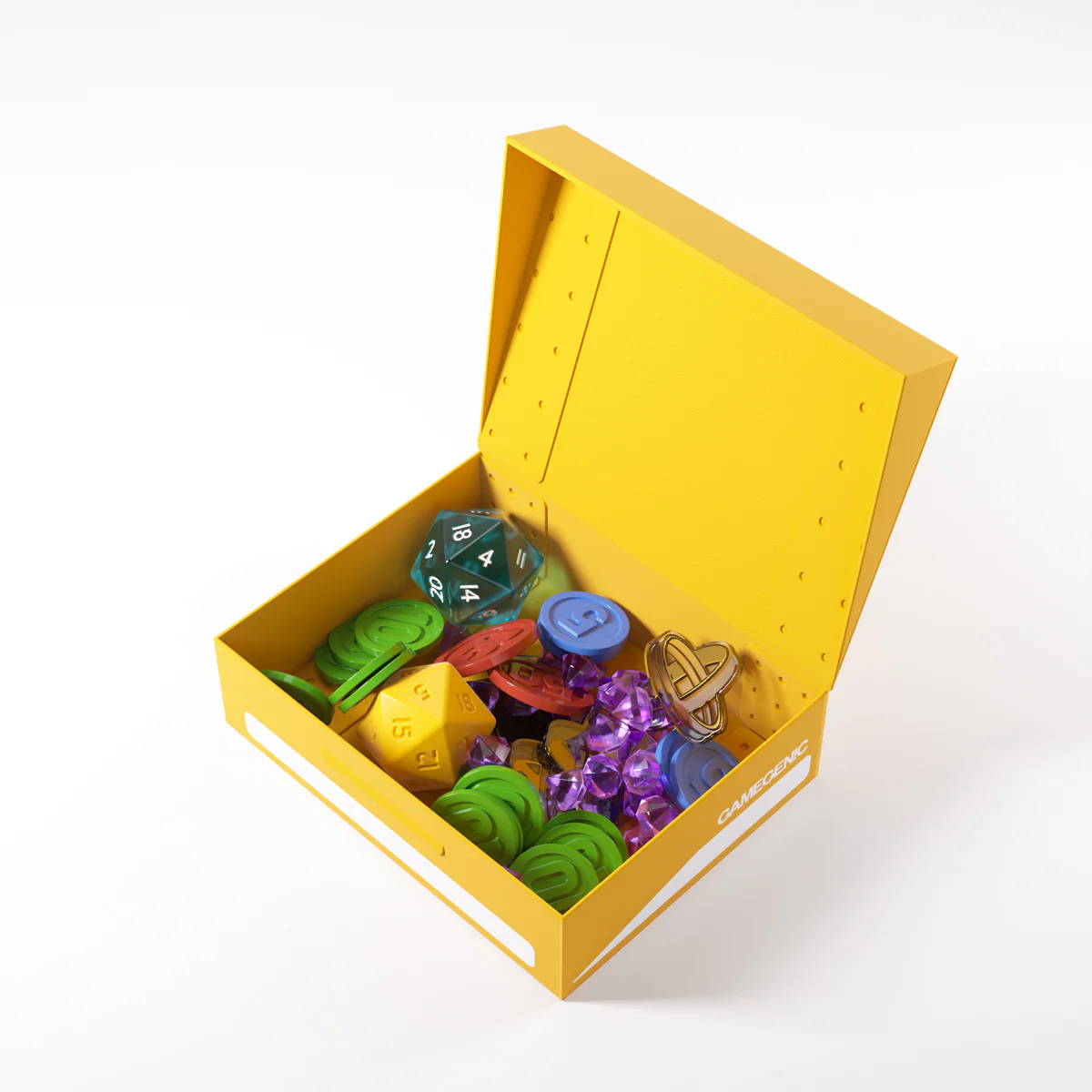 Gamegenic - Token Holder 105 mm x 80 mm x 30 mm - Yellow - Image 5