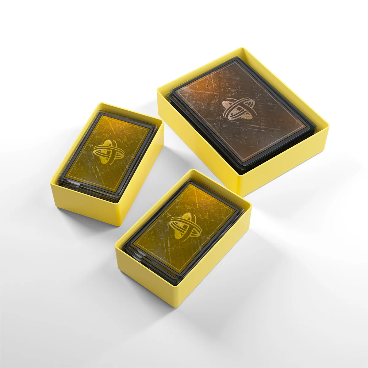 Gamegenic - Token Silo Card Add-On Tray 3-Pieces 96 mm x 76 mm x 24 mm - Yellow - Image 3