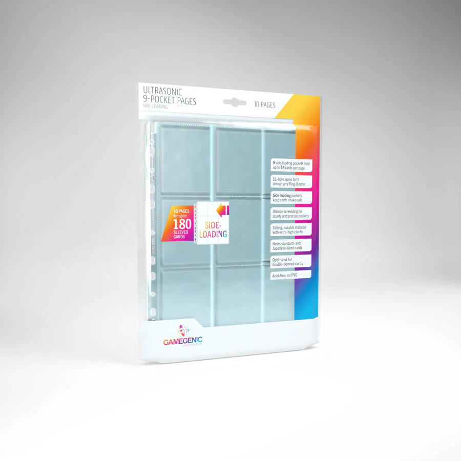 Gamegenic Ultrasonic 9 Pocket Pages Sideloading 10 Piece Pack - Image 2