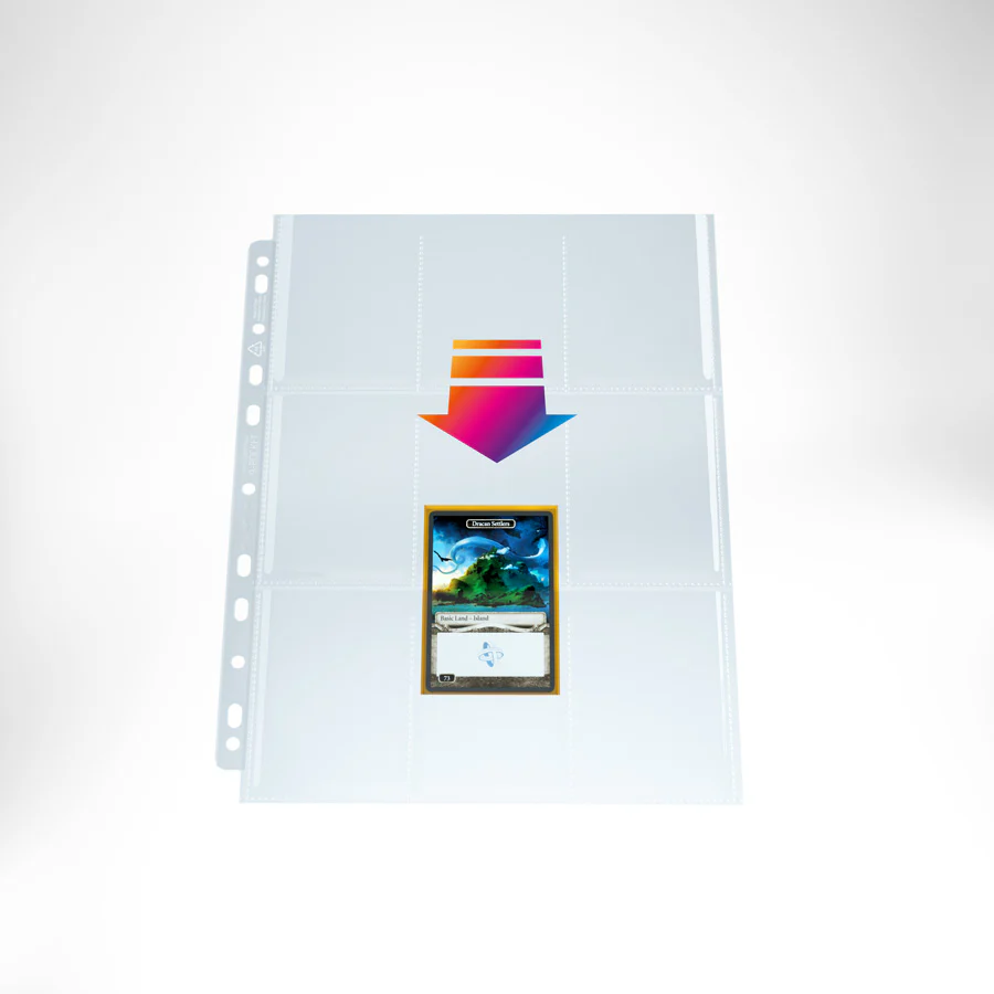 Gamegenic - Ultrasonic 9 Pocket Pages Toploading 10-Pieces 225 mm x 290 mm - Clear - Image 2