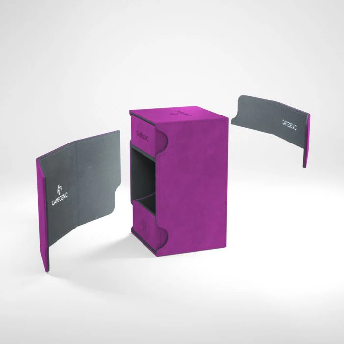 Gamegenic - Watchtower 100+ Convertible Deck Box - Purple - Image 4