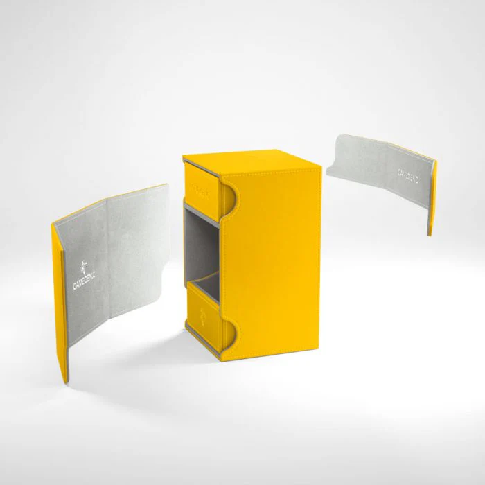 Gamegenic - Watchtower 100+ Convertible Deck Box - Yellow - Image 2