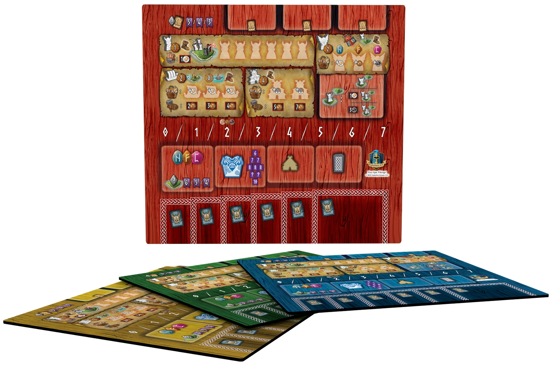 Gamelyn Games - Tiny Epic Vikings Clan Mats 4-Pack - Image 3