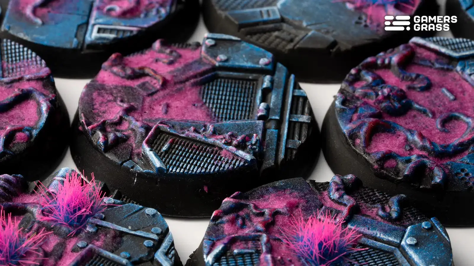 Gamers Grass - Battle Ready Bases - Alien Infestation - Round 32mm (x8) - 263896 - Image 2