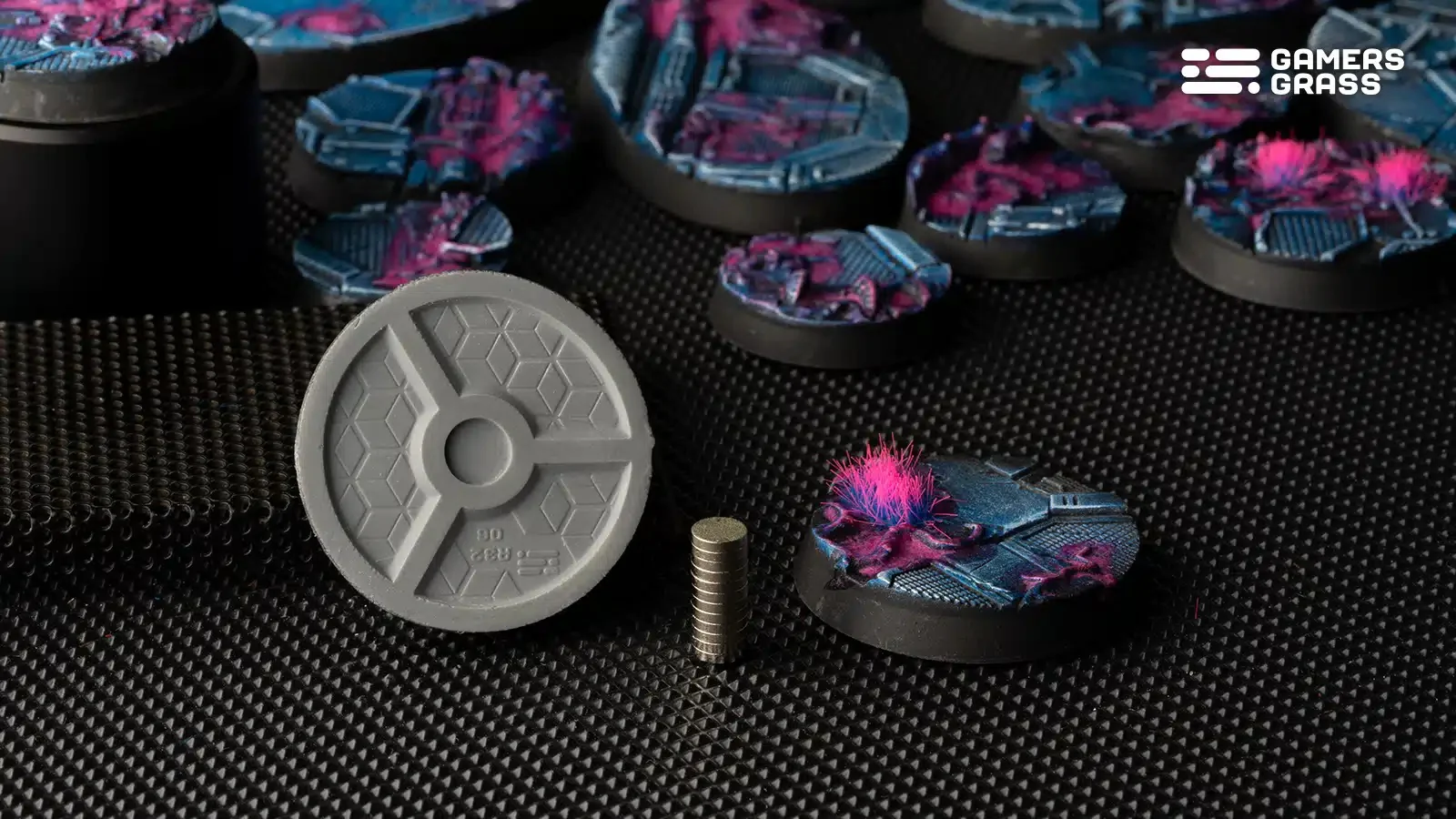 Gamers Grass - Battle Ready Bases - Alien Infestation - Round 32mm (x8) - 263896 - Image 3