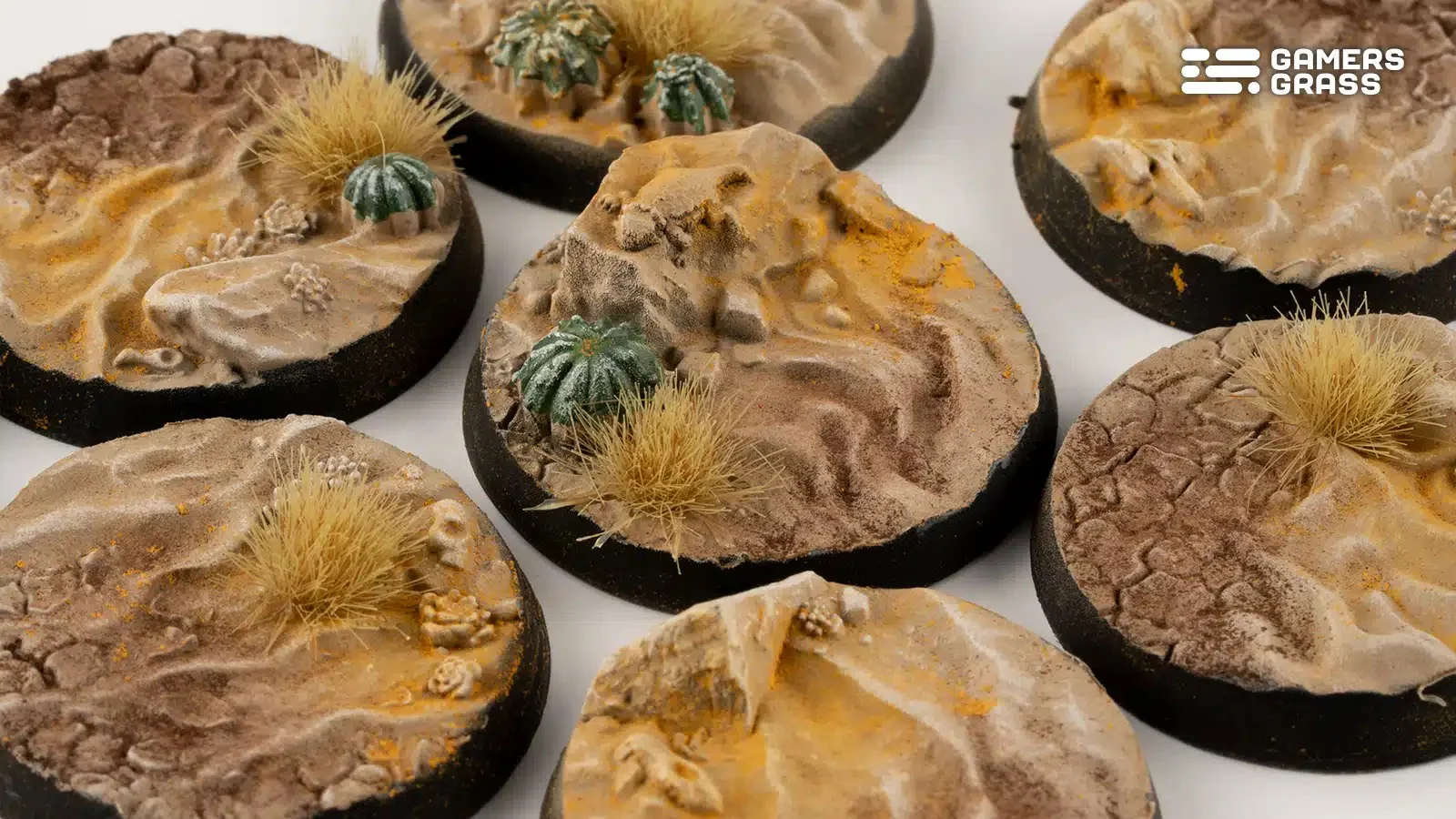 Gamers Grass - Battle Ready Bases - Deserts of Maahl - Round 32mm (x8) - 263793 - Image 2