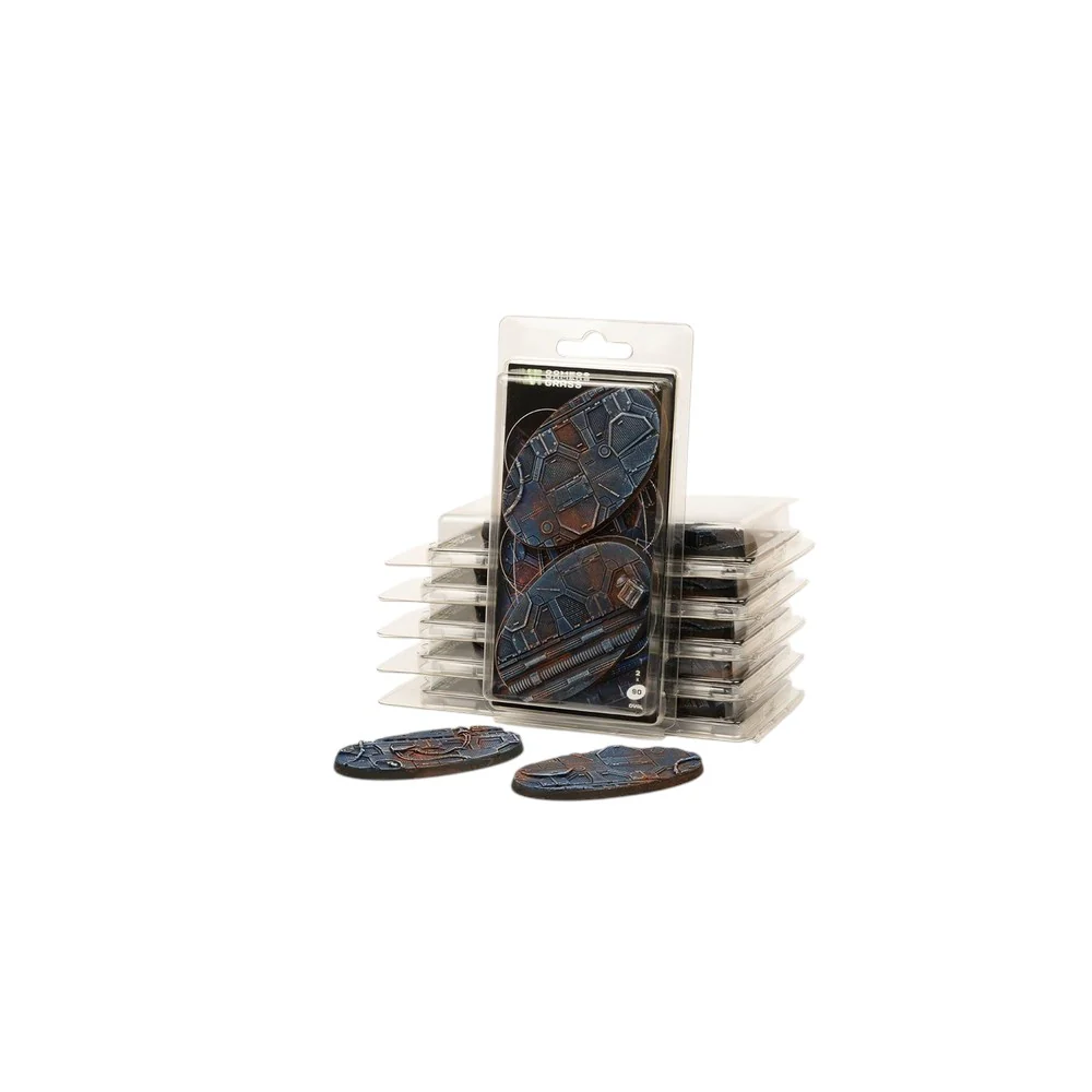 Gamers Grass - Battle Ready Bases - Spaceship Corridor - Oval 90mm (x2)