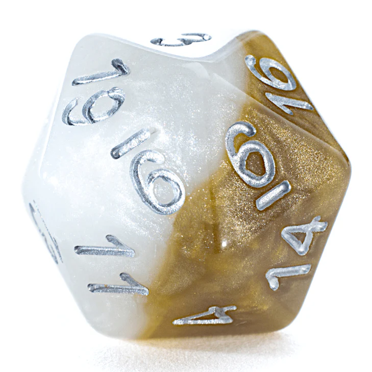 Gate Keeper Games - Halfsies RPG Dice Set - Halo Dice - Image 2