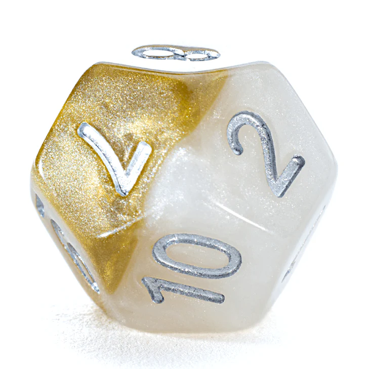 Gate Keeper Games - Halfsies RPG Dice Set - Halo Dice - Image 3