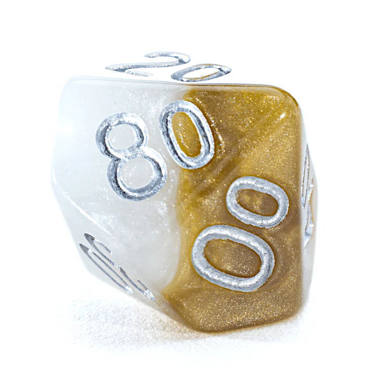 Gate Keeper Games - Halfsies RPG Dice Set - Halo Dice - Image 4