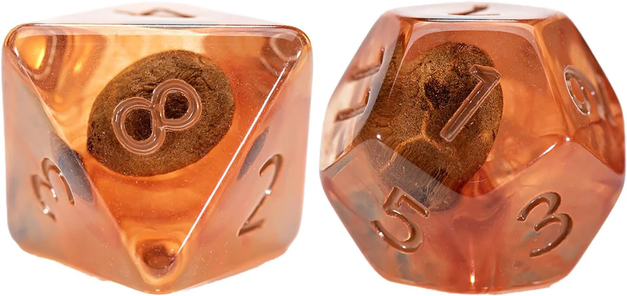 Gate Keeper Games - Inclusion RPG Dice Set - Coffee - Image 2