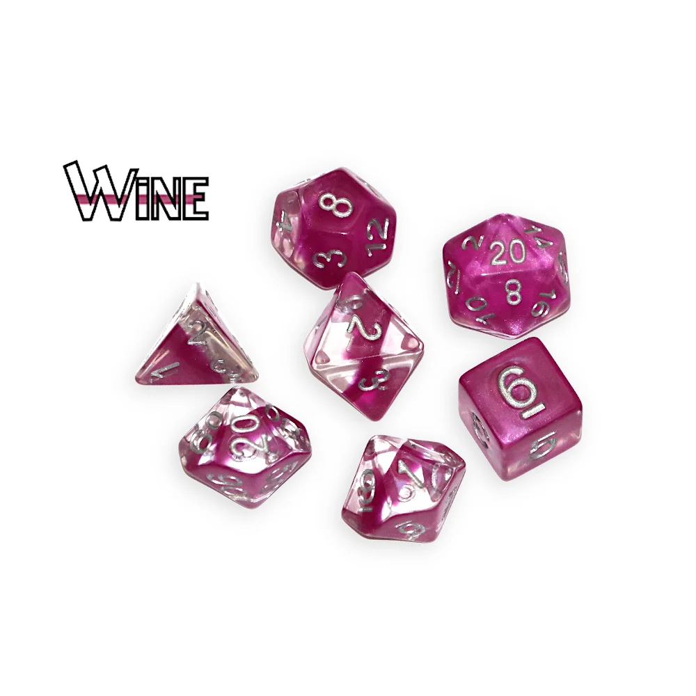 Gate Keeper Games - Neutron RPG Dice Set - Wine