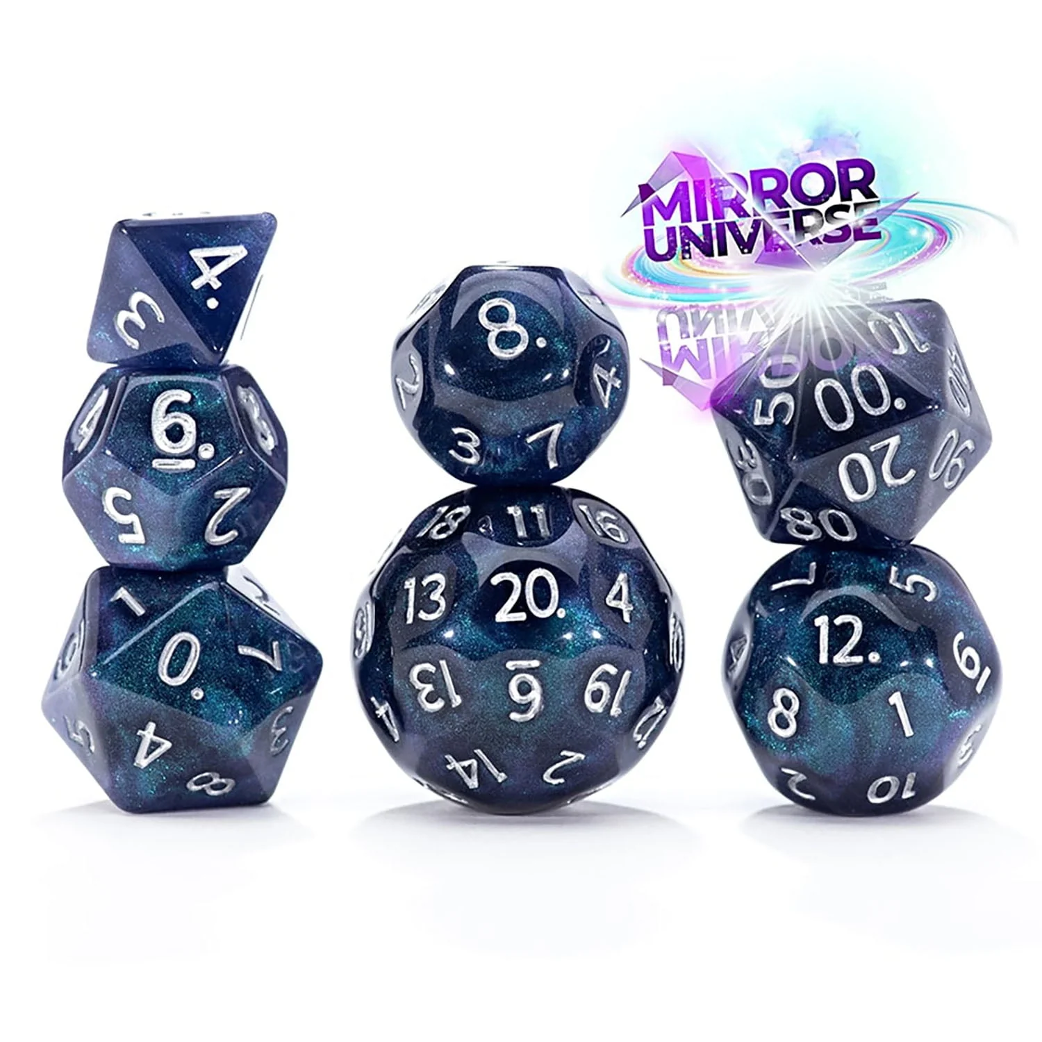 GateKeeper Games Double Dice Galactic Mirror Universe RPG Dice Set - Image 2