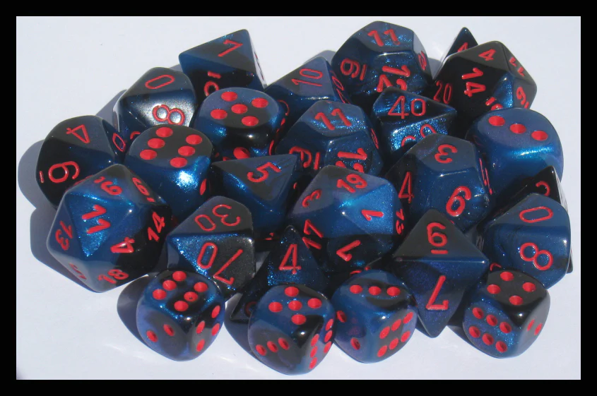 Gemini 16mm d6 Starlight Black/Red Block (12)
