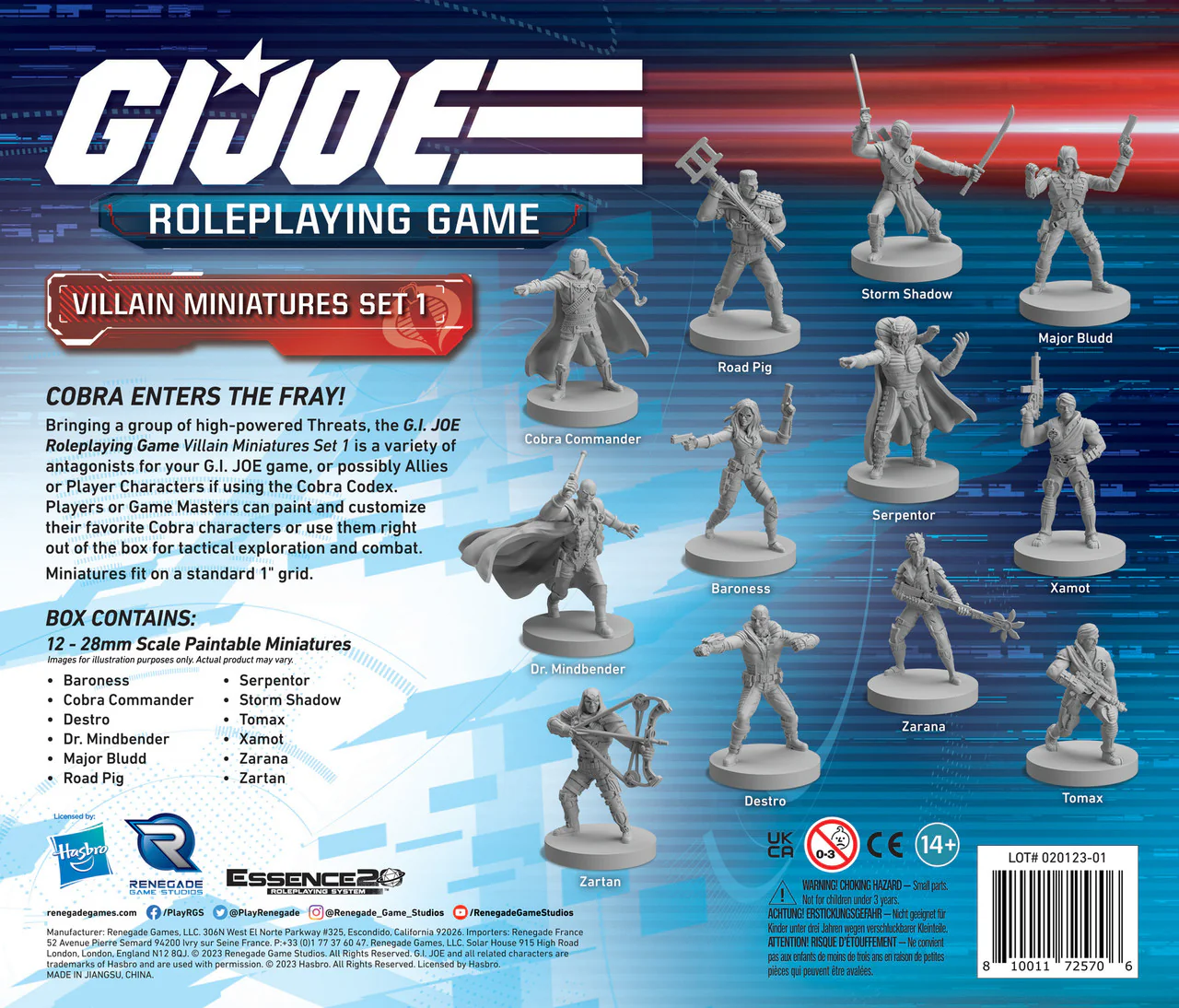 GI JOE Roleplaying Game Villain Miniatures Set 1 - Image 18