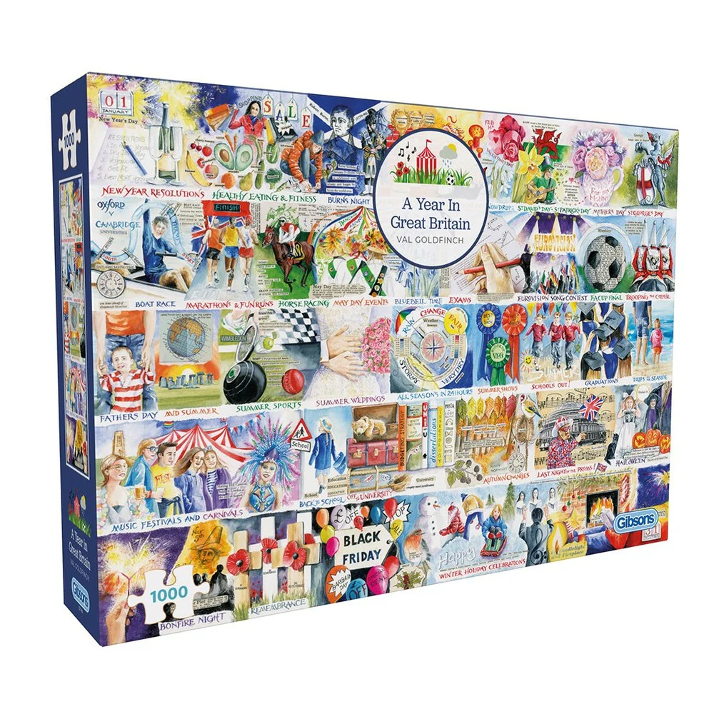 Gibsons - A Year In Great Britain 1000 Piece Puzzle