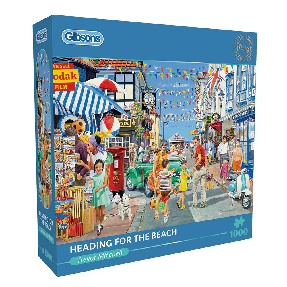 Gibsons - Heading For The Beach 1000 Piece Puzzle