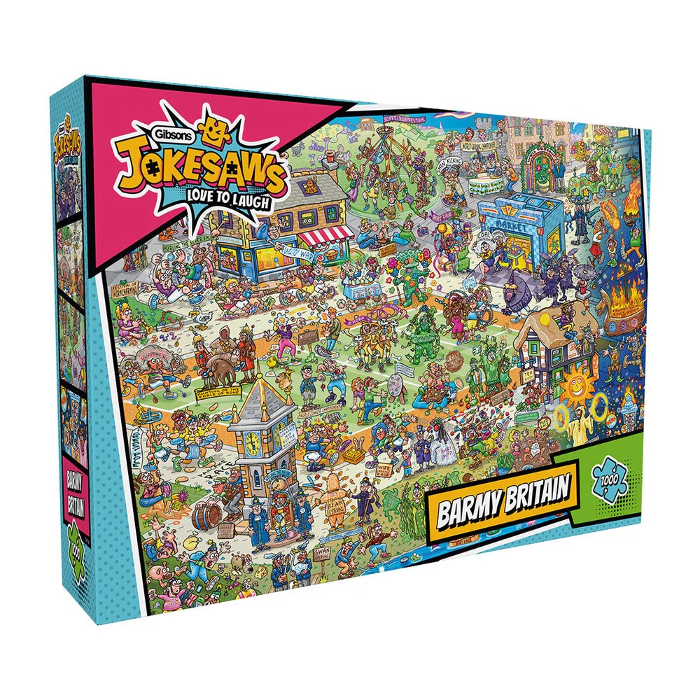 Gibsons - Jokesaws Barmy Britain 1000 Piece Puzzle