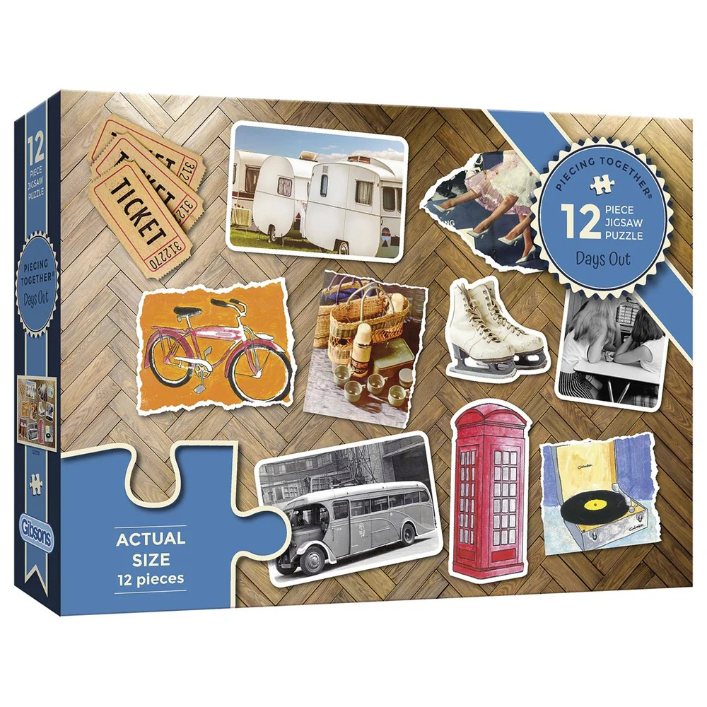 Gibsons - Piecing Together Days Out 12 Piece Puzzle