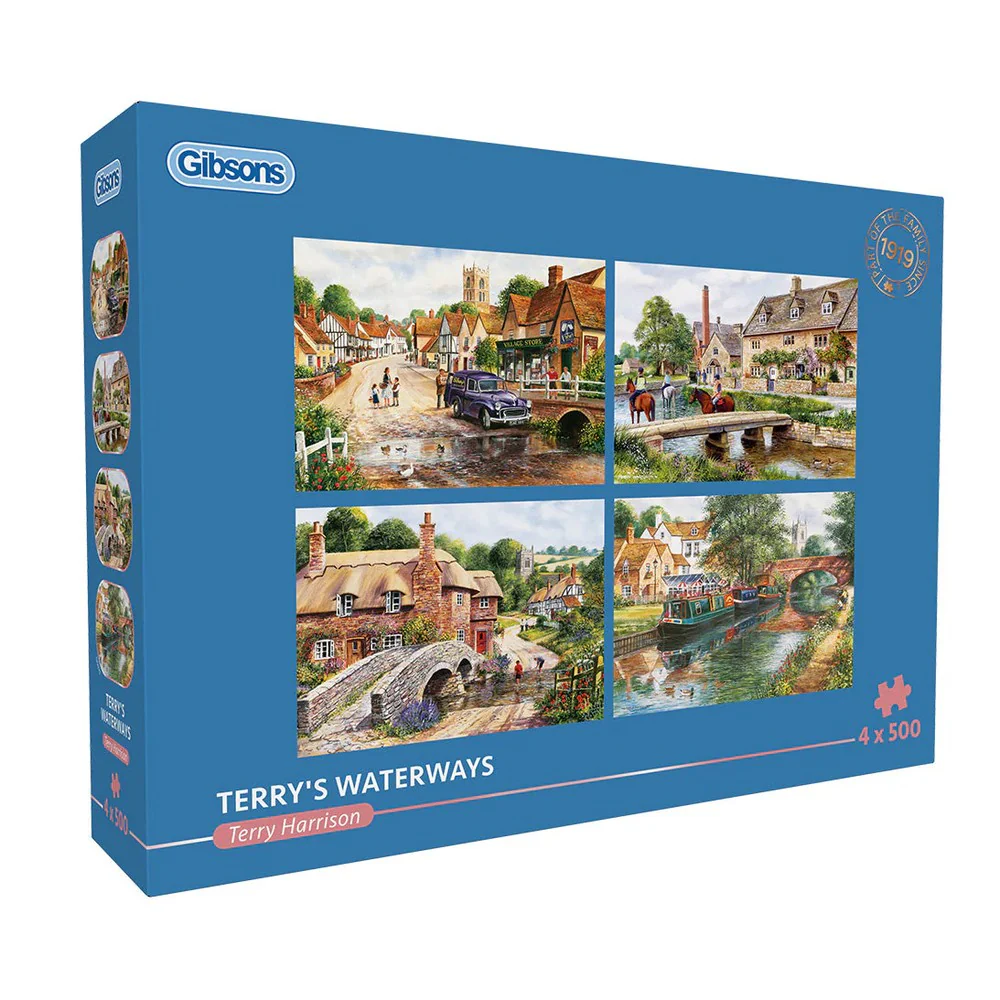 Gibsons - Terry's Waterways 4x500 Piece Puzzle