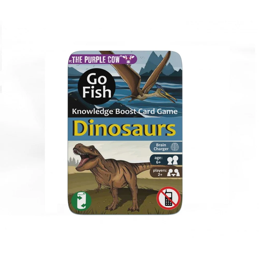 Go Fish Dinosaurs - Magnet - Tin