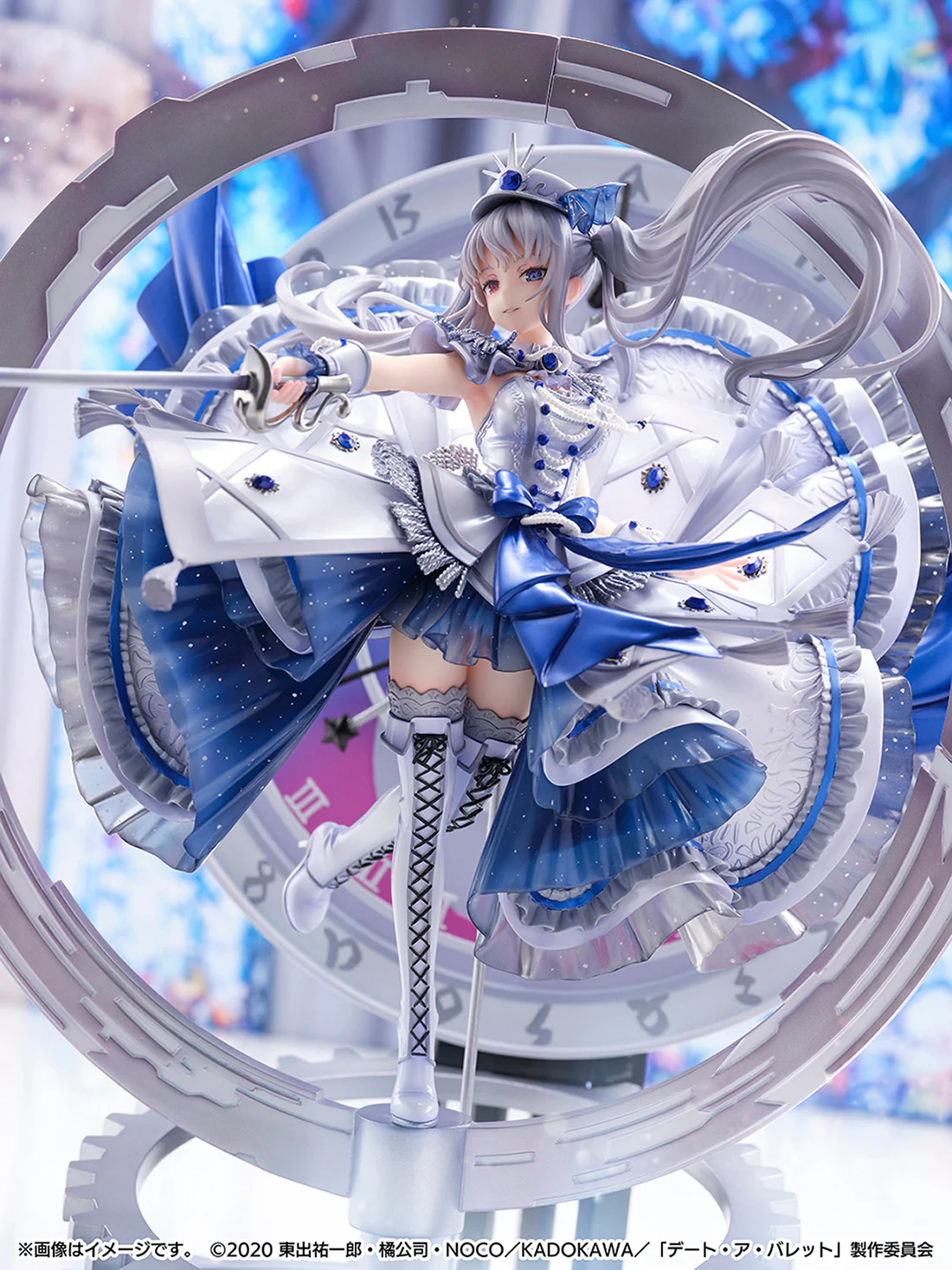 Good Smile Company "Date A Bullet" White Queen - Royal Blue Sapphire Dress Version (Shibuya Scramble Figure) 1/7 Scale - Image 2