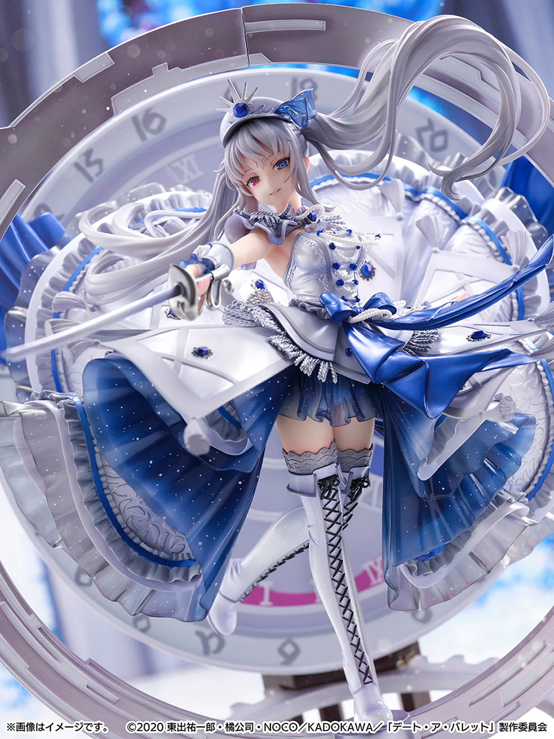 Good Smile Company "Date A Bullet" White Queen - Royal Blue Sapphire Dress Version (Shibuya Scramble Figure) 1/7 Scale - Image 4