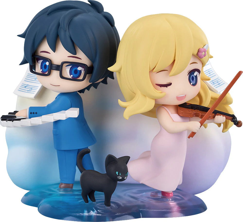 Good Smile Company Your Lie in April Qset+ Kaori Miyazono & Kosei Arima Chibi Figures