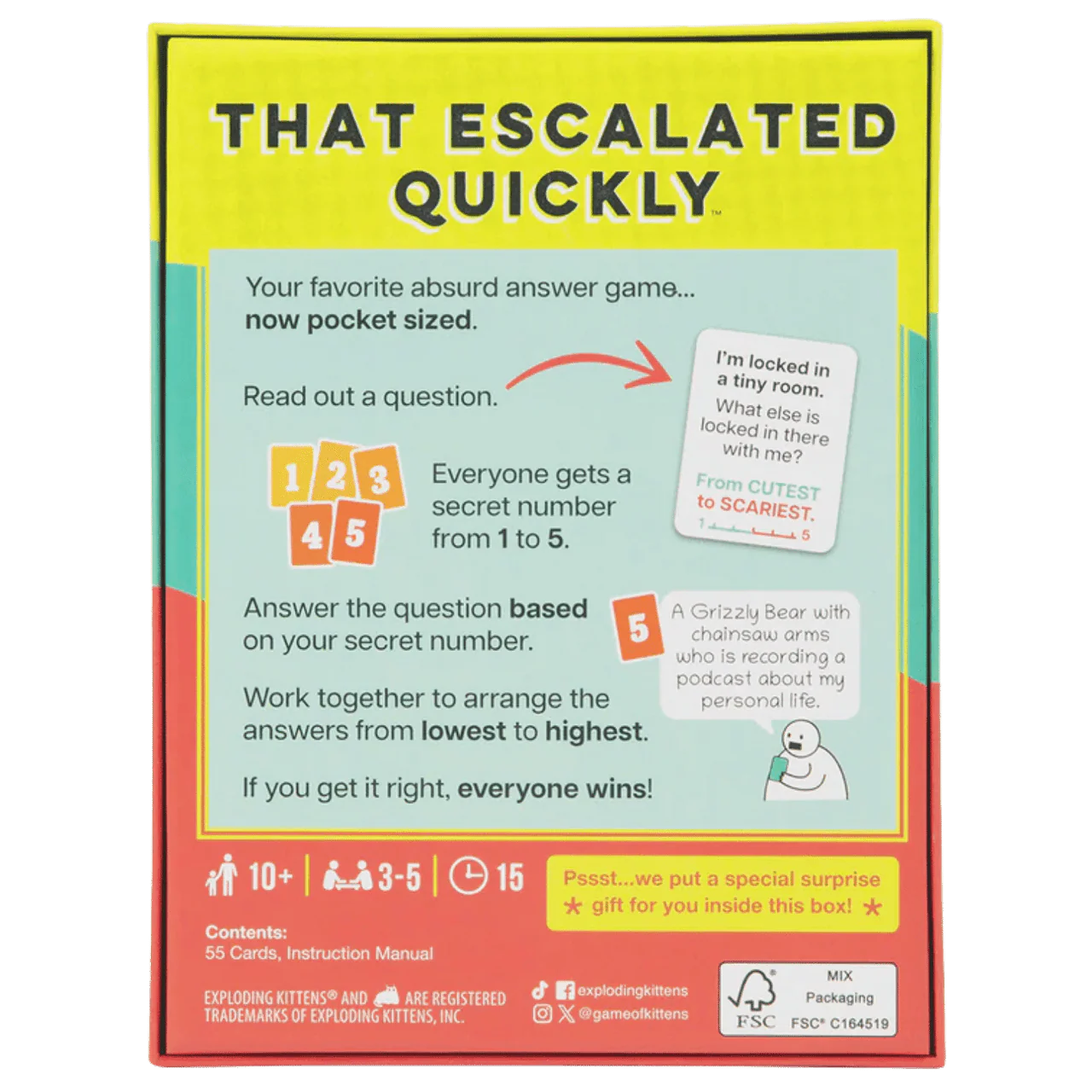 Grab & Game - That Escalated Quickly (By Exploding Kittens) - Image 2