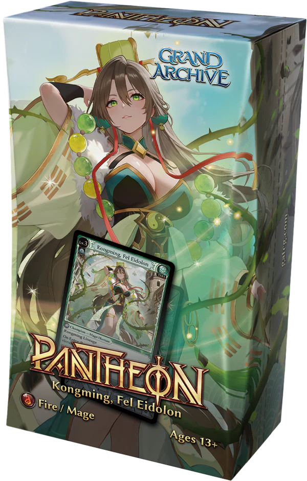 Grand Archive TCG: Radiant Origins – Pantheon Deck - Arisanna, Kongming Fel Eidolon, Fire Mage