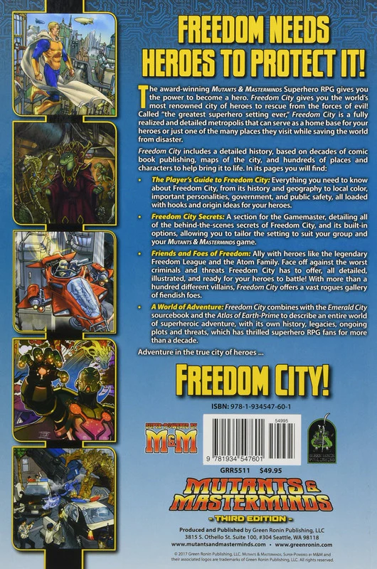 Green Ronin Publishing Mutants & Masterminds RPG: Freedom City Campaign Setting 3rd Edition - Image 2