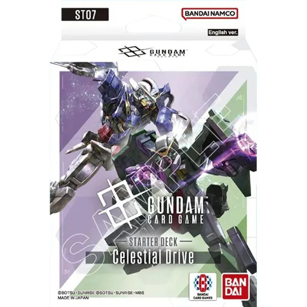 Gundam Card Game - Celestial Drive [ST07] Starter Deck Display
