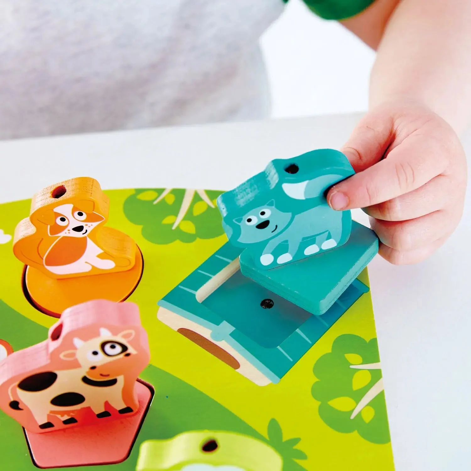 Hape Farmyard Sound - 7 piece Puzzle - Image 3